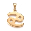 304 Stainless Steel Pendants STAS-L210-06H-G-1