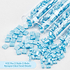  432Pcs 2 Style 2-Hole Opaque Glass Seed Beads SEED-NB0001-71-4