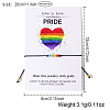 Pride Month Rainbow Glass Seed Bead Braided Bead Bracelets XU2800-1-3