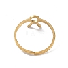 Real 18K Gold Plated 304 Stainless Steel Adjustable Finger Ring RJEW-L115-01G-05-3