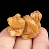 Natural Topaz Jade Carved Squirrel Figurines PW-WGB8890-03-1