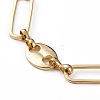 Brass Paperclip Chain & Coffee Bean Chain Necklaces NJEW-JN03251-2