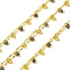Handmade Faceted Natural Lapis Lazuli Beaded Chains CHC-L050-01G-14-1