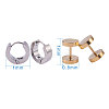304 Stainless Steel Ear Fake Plugs Gauges EJEW-PH0002-01-2