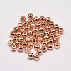 Rack Plating Brass Round Spacer Beads X1-KK-I601-6mm-RG-RS-2