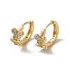 KC Gold Plated Brass Micro Pave Cubic Zirconia Hoop Earring EJEW-L271-01KCG-09-1