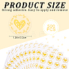 20Pcs Valentine's Day Round Dot Plastic Adhesive Stickers STIC-WH0004-16-2