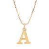 1pc 304 Stainless Steel Letter Pendant Necklaces NJEW-LP0001-38A-G-1