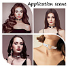 3Pcs 3 Styles Adjustable Gothic Two Tone PU Leather Alloy Heart Choker Necklaces for Women NJEW-CL0007-08-4