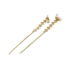 Glass Dangle Stud Earrings EJEW-Q781-24G-2
