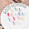 UV Plating Transparent Acrylic European Beads OACR-M027-02I-1