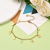 304 Stainless Steel Charm Anklets AJEW-AN00342-4