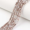 Electroplate Glass Beads Strands X-EGLA-A034-J10mm-N03-1