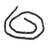 Natural Black Spinel Beads Strands G-E569-B09-2