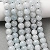 Natural Aquamarine Beads Strands G-R446-8mm-04-02-1