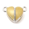 Heart Alloy Enamel Magnetic Clasps ENAM-G220-01B-1