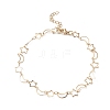 Ion Plating(IP) 304 Stainless Steel Star & Moon Link Chain Anklets for Men Women LS-STAS-B039-15G-1