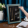 1Pc Photo Frame Plastic Earring Display Stands with Foam Liner and Needles EDIS-WA0001-01-3