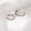 304 Stainless Steel Huggie Hoop Earrings QV2098-2-1