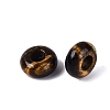 Natural Tiger Eye European Beads G-Q602-04K-2