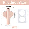 2Pcs Heart Wall Mounted Flower Tube FIND-GF0008-61RG-2