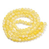 Crackle Baking Paint Imitation Jade Glass Beads Strands DGLA-T003-10mm-03-3
