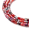 Gradient Color Electroplate Glass Bead Strands GLAA-E042-05-B09-4