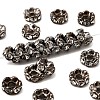 Brass Rhinestone Spacer Beads X-RB-A014-L6mm-01B-1