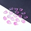 Two-Tone Transparent Glass Charms GLAA-H016-15X-3