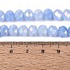 Dyed Crackle Imitation Jade Glass Beads Strands EGLA-Q131-02C-01-4