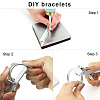 Ion Plating(IP) Stainless Steel Bangle Blanks LS-DIY-H134-04G-4