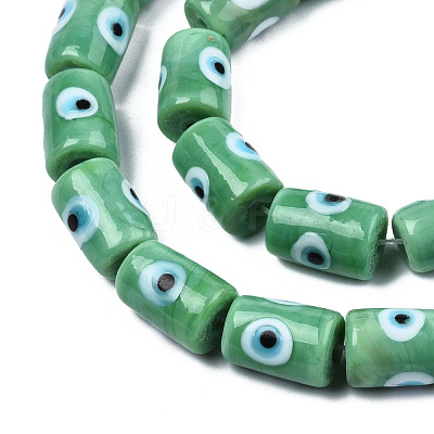 Handmade Evil Eye Lampwork Beads LAMP-N029-013F-1