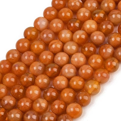 Handmade Lampwork Beads Strand LAMP-B056-8mm-14-1
