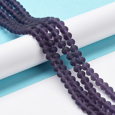 Transparent Glass Beads Strands EGLA-A034-T2mm-MD15-1