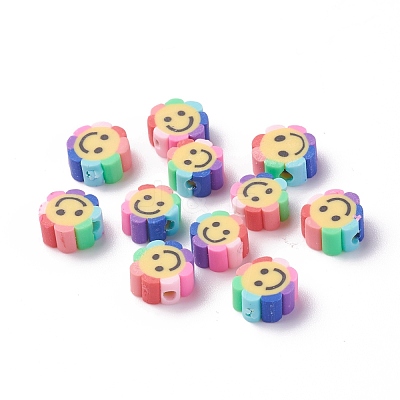 Handmade Polymer Clay Beads CLAY-I010-15-1