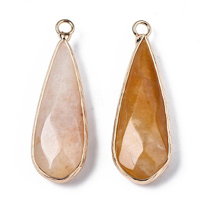 Natural Topaz Jade Pendants G-S359-319F-1