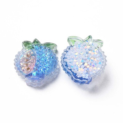 Transparent Epoxy Resin Cabochons CRES-S365-14-1