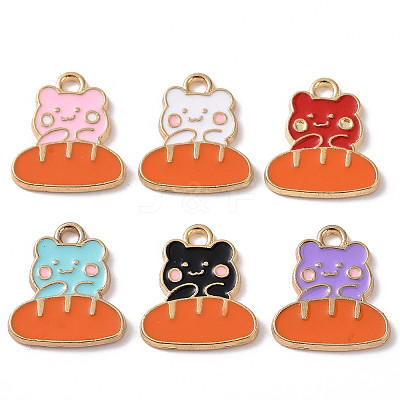 Alloy Enamel Pendants ENAM-B054-15G-1
