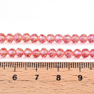Baking Paint Transparent Glass Beads X1-DGLA-A035-T4mm-A01-1