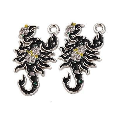 Alloy Enamel Pendants X1-FIND-H051-08P-1