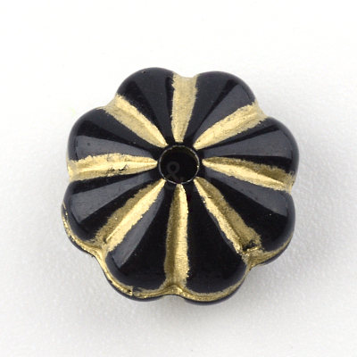 Flower Plating Acrylic Beads LS-X-PACR-Q102-67B-1