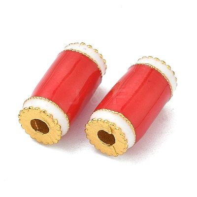 Alloy Enamel Beads ENAM-B037-14G-01-1