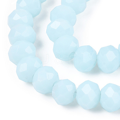 Opaque Solid Color Glass Beads Strands EGLA-A034-P6mm-D06-1