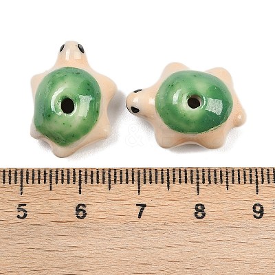 Handmade Bright Glazed Porcelain Beads PORC-CJC0009-03E-1
