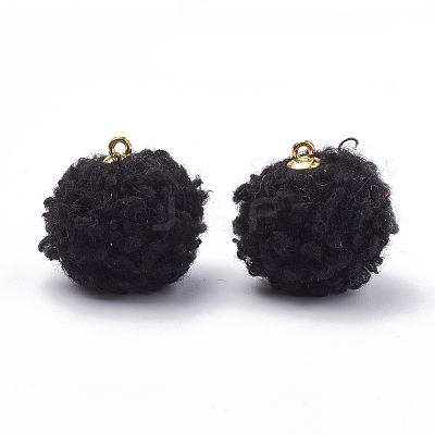 Handmade Cloth Fabric Covered Pendants WOVE-N006-16A-1
