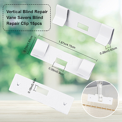 15Pcs Vertical Blind Repair Vane Savers FIND-CP0001-11-1