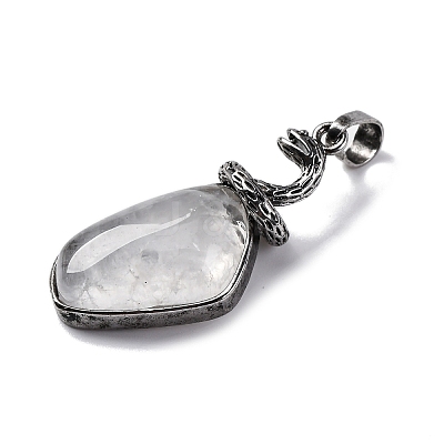 Natural Quartz Crystal Pendants G-K338-42AS-10-1