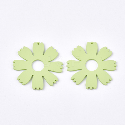 Spray Painted Acrylic Pendants ACRP-S675-09D-1