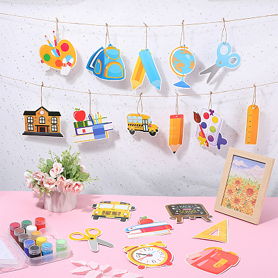 2 Sets 2 Styles Paper Banners AJEW-GF0008-52-1