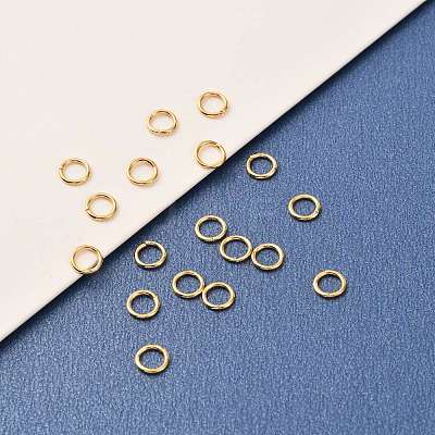 Brass Open Jump Rings KK-F824-108B-G-1